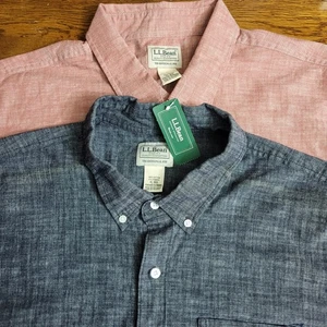 LL Bean Herren XL Paket 2 Traditional Fit Kurzarm Button Down Hemd Paket - Bild 1 von 6