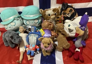 Plüsch Lot Scooby, Gizmo, Vintage, Cabbage Patch, Roadrunner, König der Löwen, Gund, Disney - Bild 1 von 18