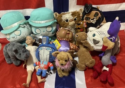 Lote de peluches Scooby, Gizmo, de colección, Cabbage Patch, Roadrunner, Lion King, Gund, Disney Foto 1 de 4