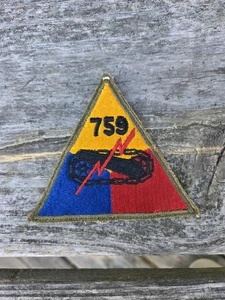 Original WW2 US Army 759th Tank Battalion Patch - Picture 1 of 4