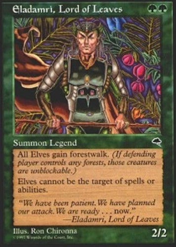 MTG Eladamri, Lord of Leaves, Moderate Play, English Tempest - Image 1 of 1