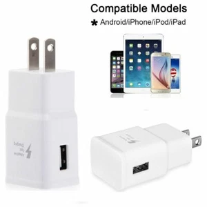 Adaptive Wall Charger for Samsung Galaxy S8 S9 S10 Plus Note 9 - Picture 1 of 7