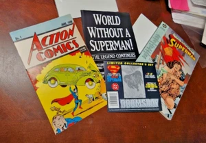 DOOMSDAY DEATH OF SUPERMAN COLLECTORS SET 1993 w ACTION COMICS #1 & 7 part TPB!! - Picture 1 of 3