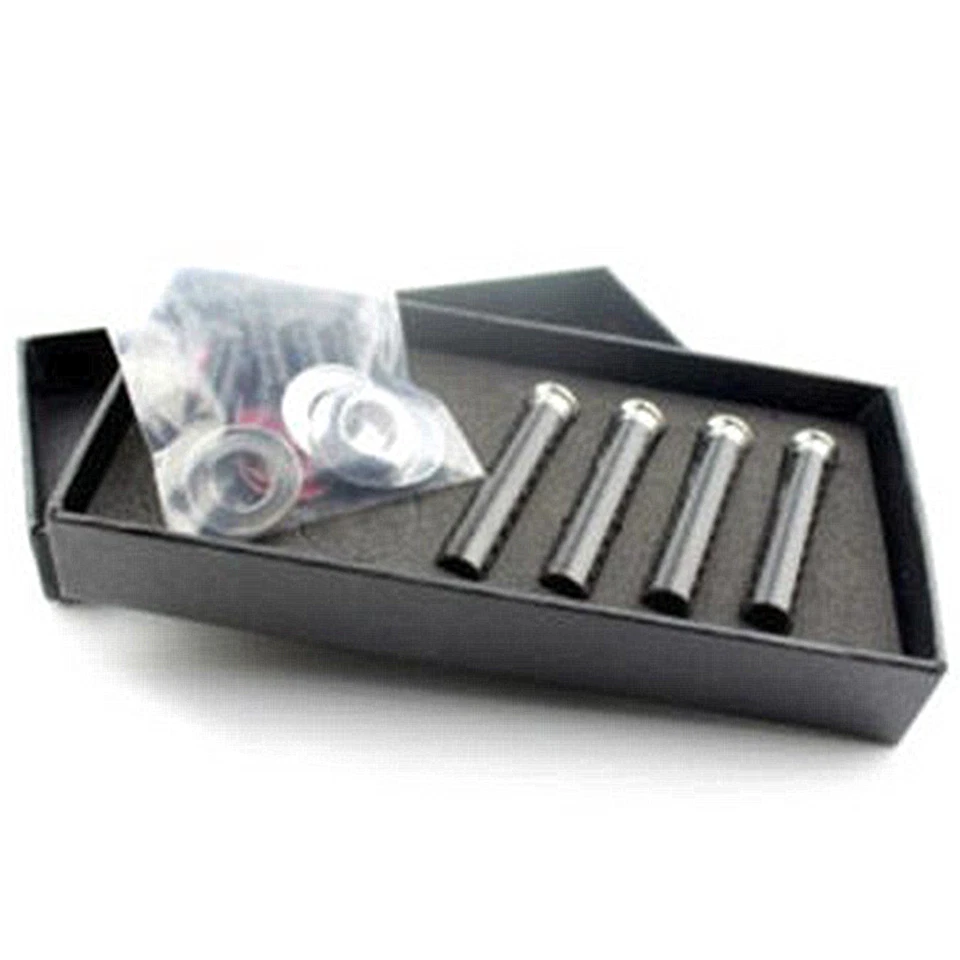 Perilla de bloqueo de puerta de automóvil camión manijas de tracción pasadores fibra de carbono 4 piezas accesorio interior Foto 1 de 4