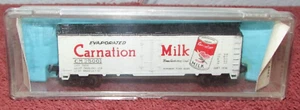 Vintage Carnation Milk #25001 ATLAS N Gauge Train Cargo Freight Box Car - Picture 1 of 3