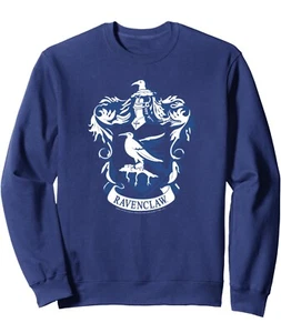 Harry Potter Sweatshirt Adult Medium Blue RAVENCLAW Crest Crewneck Pullover - Picture 1 of 4
