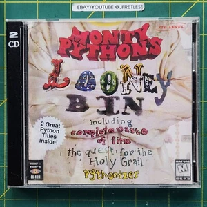 Monty Python's Looney Bin Santo Grial / Pérdida de Tiempo 7º Nivel CD-ROM Juego de 2 Discos - Imagen 1 de 6
