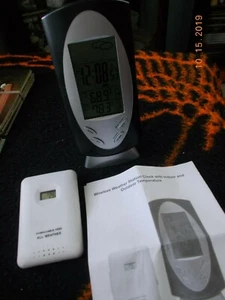 NIOP Unbranded Wireless Indoor/Outdoor Temperature Thermometer with Clock - Picture 1 of 6