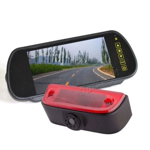 Brake Light Rear View Reverse Backup Camera + Mirror Monitor for Nissan NV200 - Picture 1 of 8