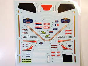 Decalpool Decal Sheet 1/12 Honda RC30 Rothmans #1 W.Gardner Suzuka 8hr '87 DP086 - Bild 1 von 4