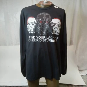 STAR WARS XL Darth Vader I Find Your Lack of Cheer Disturbing Holiday T-Shirt - Imagen 1 de 22