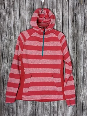 Chaqueta Pullover Para Mujer Avalanche Rosa Rayas 1/3 Cremallera Polar Interior Talla L Foto 1 de 4