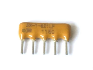 820R, 4x820R, 2%, 5pol. bei 70°0,3W, 4605X-101-821LF, BOURNS, Arrays, 20 Stück - Picture 1 of 2