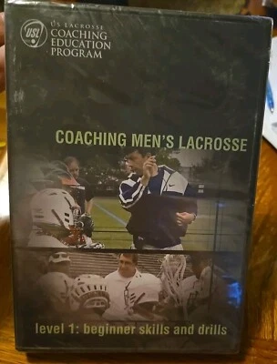 Coaching Men's Lacrosse DVD Level 1 Beginner Skills USL US Education New - Image 1 of 2