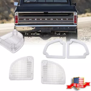 2X Reverse Light Back Up Lens For 1967-72 Chevrolet / GMC Fleetside Pickup Truck - Picture 1 of 8