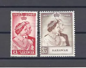 SARAWAK 1948 SG 165/166 USED - Bild 1 von 1