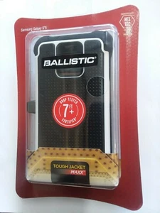 New Ballistic Samsung Galaxy S5 Maxx Hybrid Black Holster Case Cover G900T G900P - Picture 1 of 3