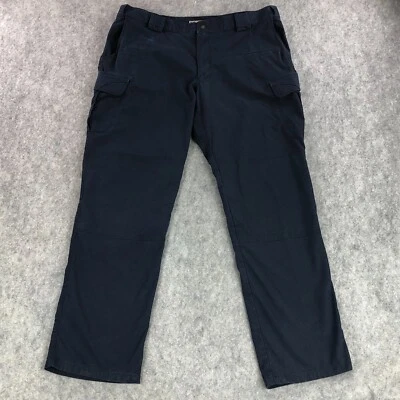 Pantalones tácticos 5.11 para hombre 42x34 azul marino bolsillos de carga rectos tiro medio elásticos Foto 1 de 4