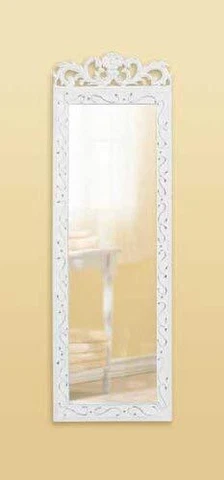 Romantic Scrolled Wood Wall Mirror Cover