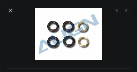 Align Trex 600 Damper Rubber Black 90` HN6067T - Image 1 of 1