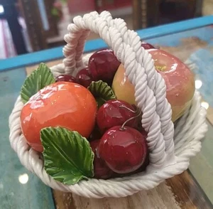 Cestino Di Frutta In Ceramica Smaltata Made In Italy  - Imagen 1 de 7