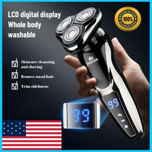 New 6D 6 IN 1 Electric Shaver Trimmer Bald Head Razor Wet&Dry Men's Grooming Kit - Picture 1 of 43