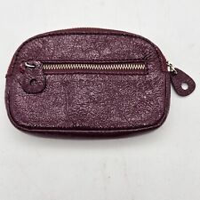 American Eagle Outfitters Pouch Women's Maroon Top Zip 3 Card Slots
