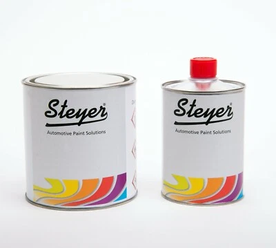 STEYER 3L Mercedes Sprinter Arctic White 2K Car Van Paint Kit inc.Fast Activator 9/147