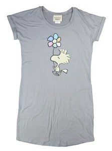 Munki Munki Peanuts Woodstock Short Sleeve Women's Sleepshirt Pajama Top NWT - Picture 1 of 1