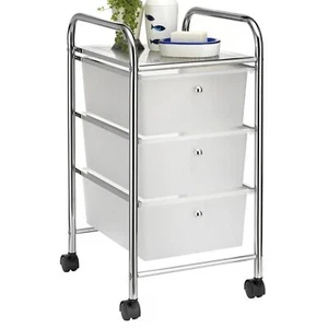 Rollcontainer Rollwagen Friseur Kosmetik Badregal mit 3 Schubladen - Bild 1 von 3