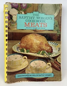 The Baptist Woman’s Cookbook Meats 1967 Vintage 2000 Favorite Recipes 60s - Picture 1 of 13