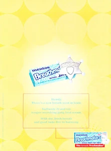 MENTOS MINT AD #06 MAGAZINE promo AD 2002 - Picture 1 of 2