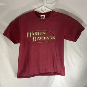 Harley Davidson T Shirt Size Large Sturgis Motorcycles Red 20th Anniversary - Picture 1 of 7