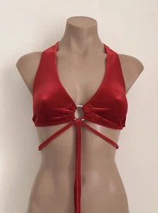 Schminke π« Velvet 5x ring halter top Polewear pole dance bikini style festival - Picture 1 of 20