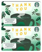 Gift Card Starbucks Card Germany Thank You -6212-2 Piece