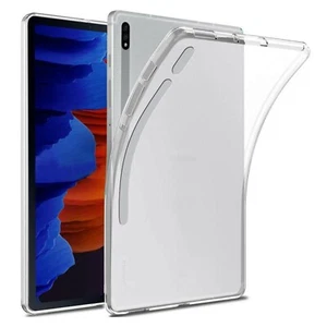 Samsung Galaxy Tab S7 FE 12.4" Ultra-Thin Transparent Clear TPU Gel Case MEZON - Picture 1 of 7
