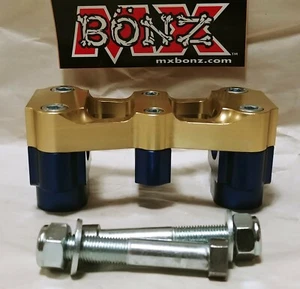 BAR MOUNT KAWASAKI KX250 2005-2020 KX450 KLX450R HANDLEBAR CLAMP 22mm 7/8" BAR - Picture 1 of 1
