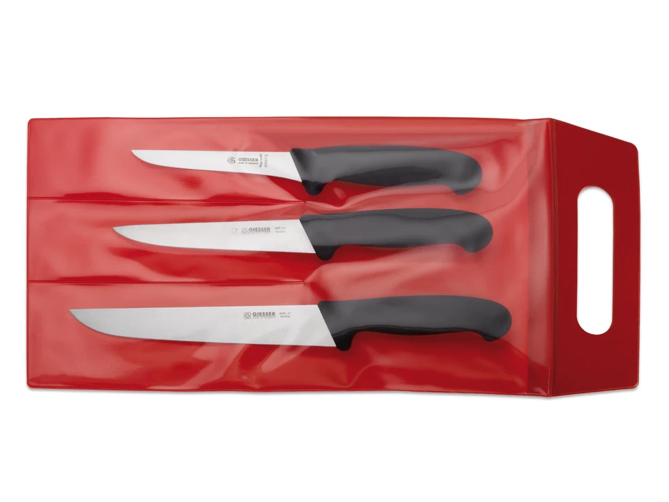 Messer Set 3-tlg. Giesser, Küchenmesser, Schlachtmesser