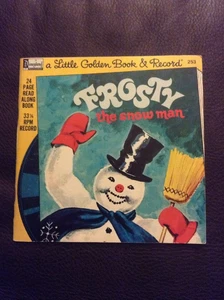 FROSTY the SNOW MAN Disney Little Golden Read Along Book & Record - Picture 1 of 3