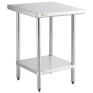 24 Zoll x 24 Zoll L Edelstahl Vorbereitung und Arbeit Restaurant Tisch mit Unterschale - Bild 1 von 9