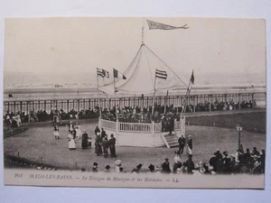 06E27 Old Postcard Malo Les Bains The Music Kiosk and The Rotundas - Picture 1 of 2