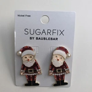SUGARFIX by Baublebar Santa Claus Drop Earrings NWT - Picture 1 of 2