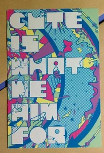 CUTE IS WHAT WE AIM FOR ROTATION DOCTOR BLUE 4X6 MUSIC POSTCARD Mini POSTER  - Picture 1 of 2