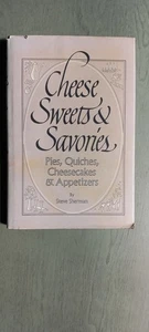 1982 1st edition Steve Sherman CHEESE SWEETS&SAVORIES Hardcover Cookbook - Picture 1 of 2
