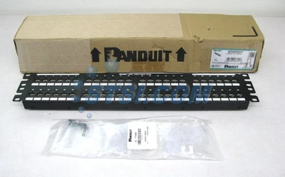 Panduit DP486X88TGY DP6 48-Port Cat6a 10Gig Patch Panel 2RU NOB ~STSI - Image 1 of 4
