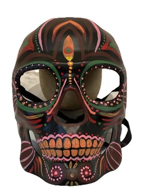 Halloween Skull Face Masquerade Mask Multi pink color￼Day of the Dead - Image 1 of 4
