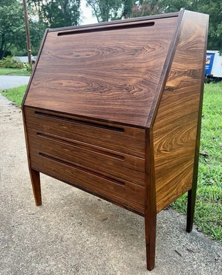 Danish Modern Kai Kristiansen Rosewood Secretary Desk, Bureau 63 - Image 1 of 4