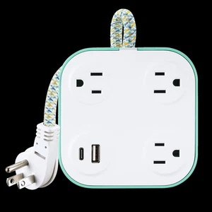 CyberPower DS304UCMT Desktop Surge Protector, 3 Grounded Outlets, 1000J Surge - Picture 1 of 2