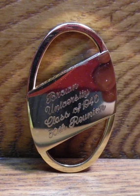 Brass Keychain Clasp - 1940 50th Class Reunion - Brown University - Image 1 of 3