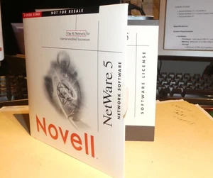 VINTAGE 1998 NOVELL NetWare 5 on CD-ROM ~ 3-USER Try-before-you-buy package - Picture 1 of 2